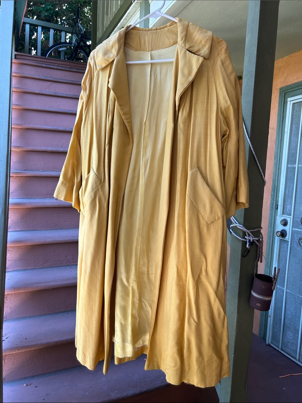 Vintage Women’s Yellow Long Coat